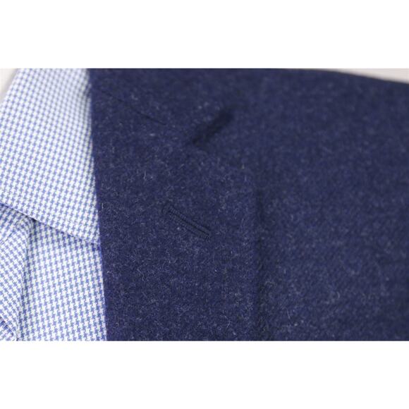 J. Crew Men's Thompson Navy Blue Wool Tweed 2-Btn Blazer Jacket 38R New - Picture 5 of 8